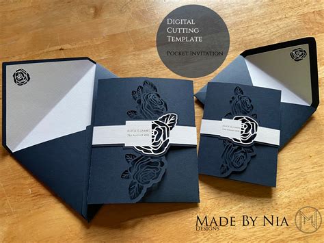 Download Pocketfold Invitation Template SVG File - SVG Design Crafts
