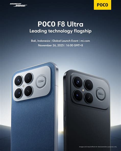 Poco F8 Ultra & Pro: Audio Bose, Chipset Elite!
