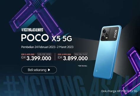 Harga Poco X5 5G di Indonesia: Spek Tinggi, Harga Terjangkau!