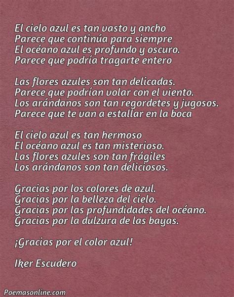 Poema Del Color Azul