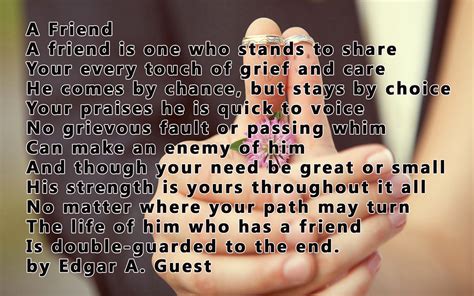 Poetry Friendship Famous