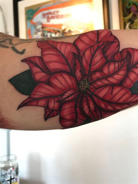 30 Pretty Poinsettia Tattoos You Must Try Style VP Page 25