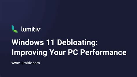 Points to Keep in Mind Before Debloating Windows 11