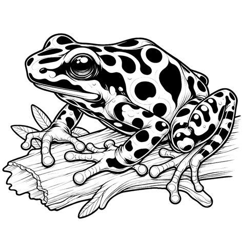Poison Dart Frog Coloring Page