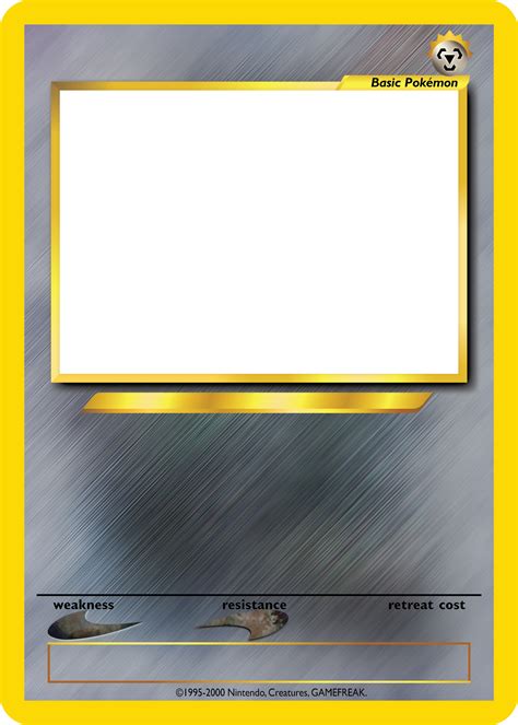 Pokemon Card Empty Template