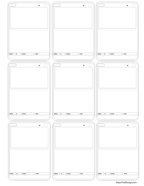 Pokemon Card Template Printable