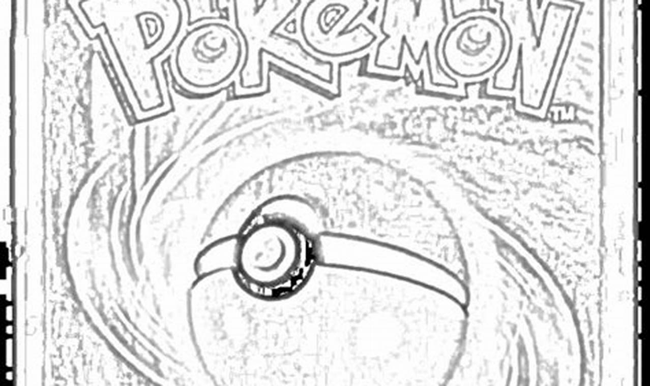 Pokemon Cards Coloring Pages