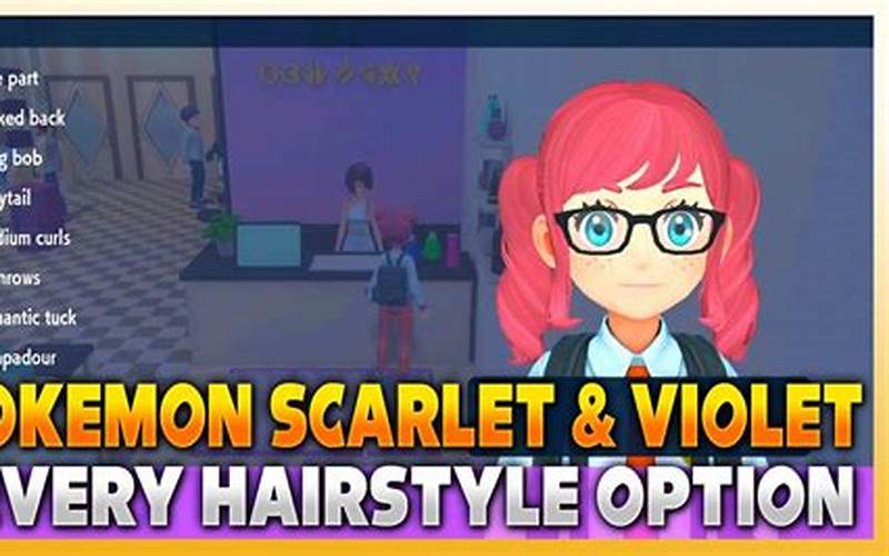 Pokemon Violet Bob Cut Hairstyle