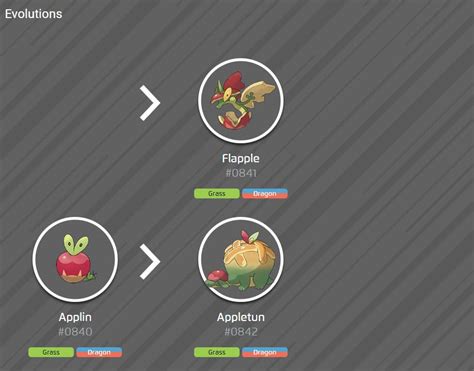 Pokemon Applin Evolution Chart