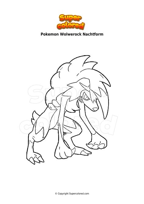Pokemon Ausmalbilder Wolwerock Tag
