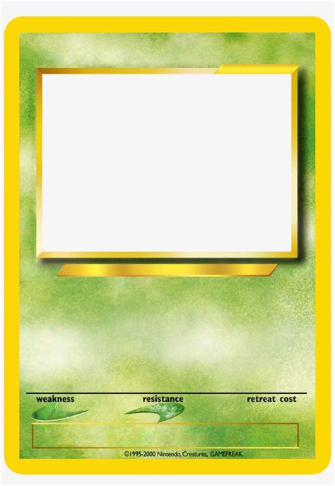 Pokemon Card Blank Template