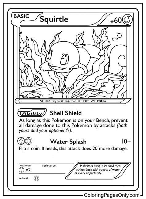 Pokemon Card Coloring Page