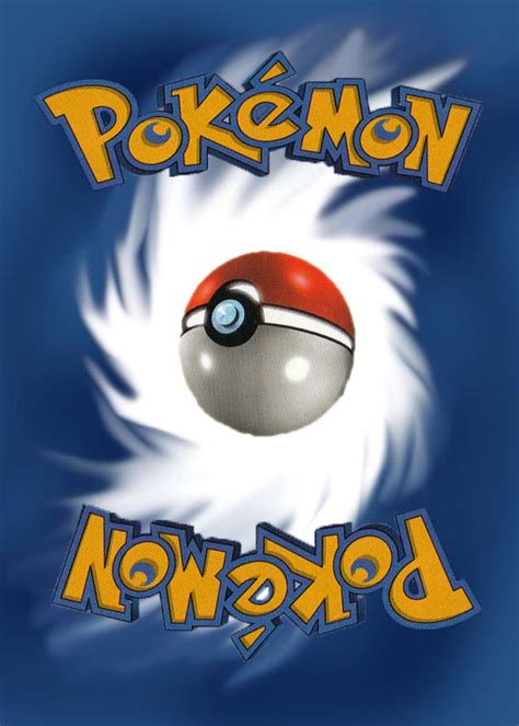 Pokemon Card Template Back