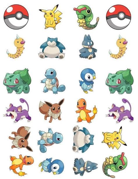 Pokemon Characters Printable