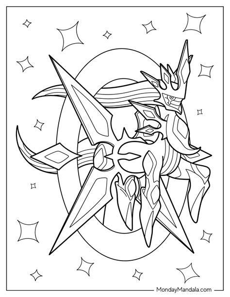 Pokemon Coloring Pages Arceus