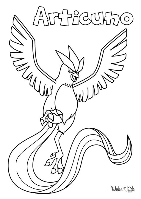 Pokemon Coloring Pages Articuno