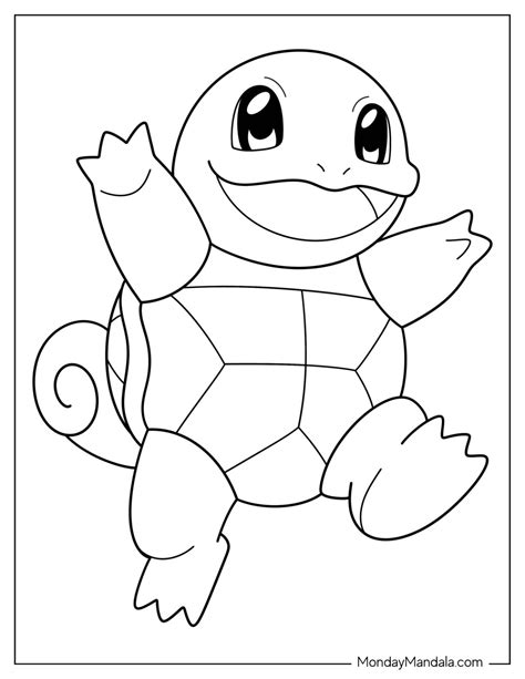 Pokemon Coloring Pages Squirtle