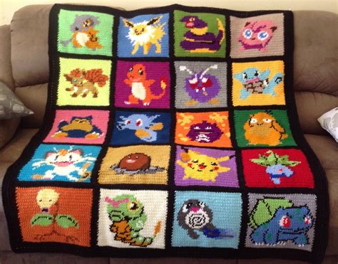 Pokemon Crochet Blanket