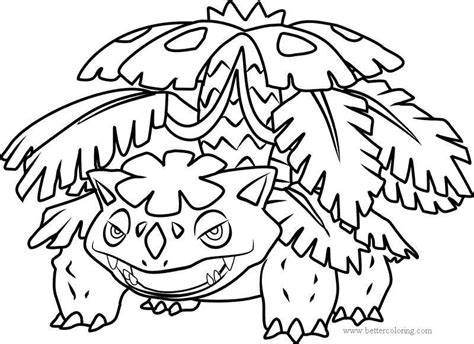 Pokemon Mega Venusaur Coloring Pages