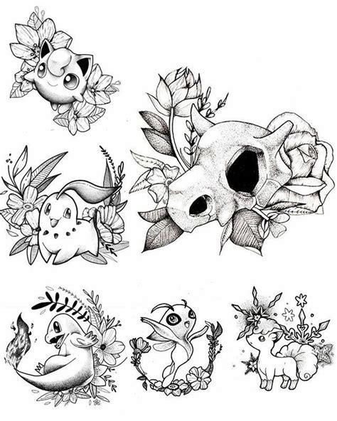 Pokemon Tattoo Stencil
