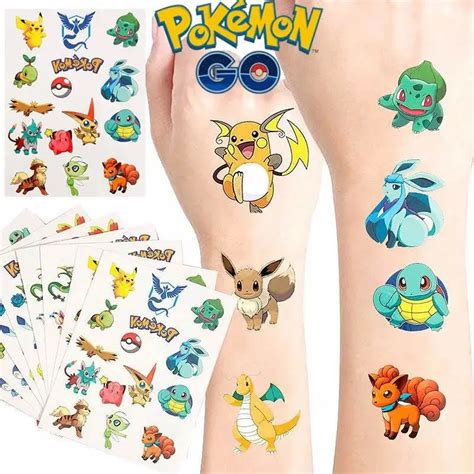 Pokemon Temporary Tattoos