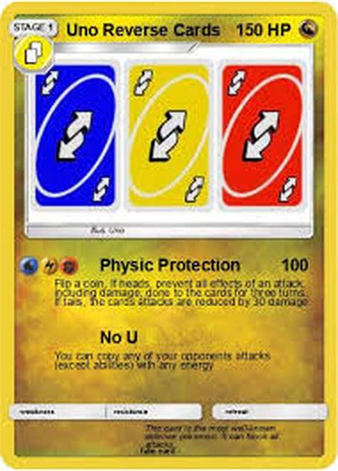 Pokemon Uno Reverse Card