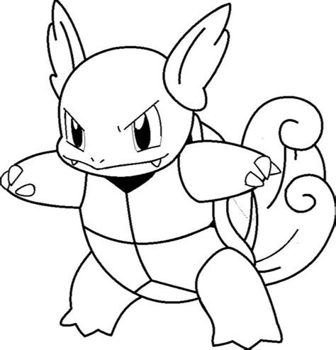 Pokemon Wartortle Coloring Pages