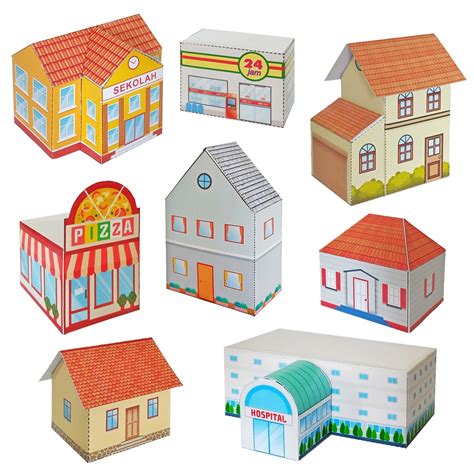 Pola Papercraft Rumah