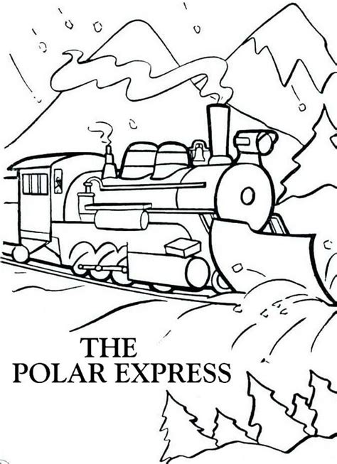 Polar Express Printable Coloring Pages