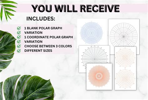 Polar Graph Paper Printable Templates in PDF