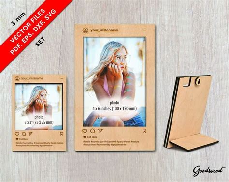 Download Polaroid Photo Frame Files DXF Files