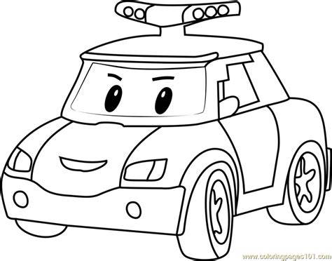 Poli Car Coloring Pages