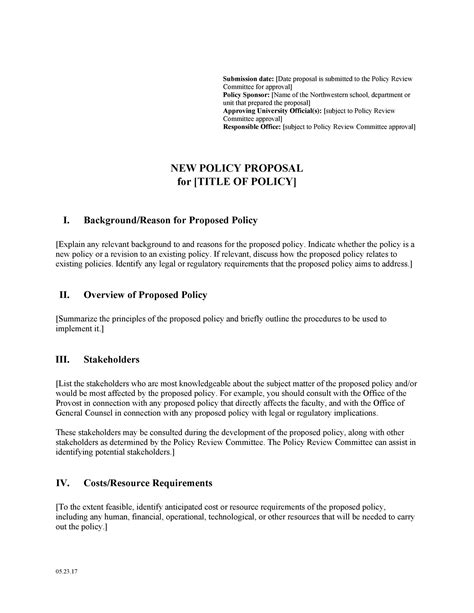 30 plantillas de propuestas de políticas profesionales [y ejemplos