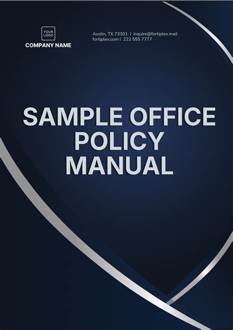 Policy Manual Template