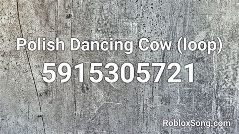 Polish Cow Roblox ID Code
