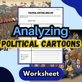 Political Cartoon Analysis Worksheet - Civics Political Cartoon