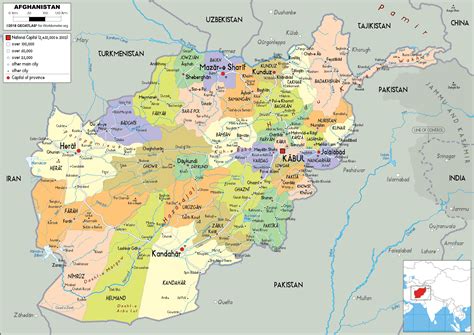 Afghanistan Political Map Institute for the Study of War