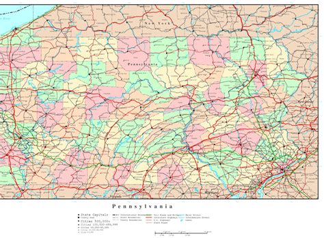 Political Map Of Pa