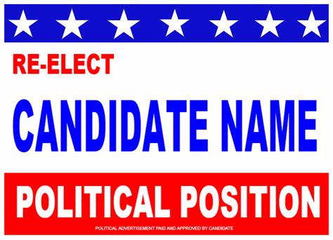 Political Sign Template
