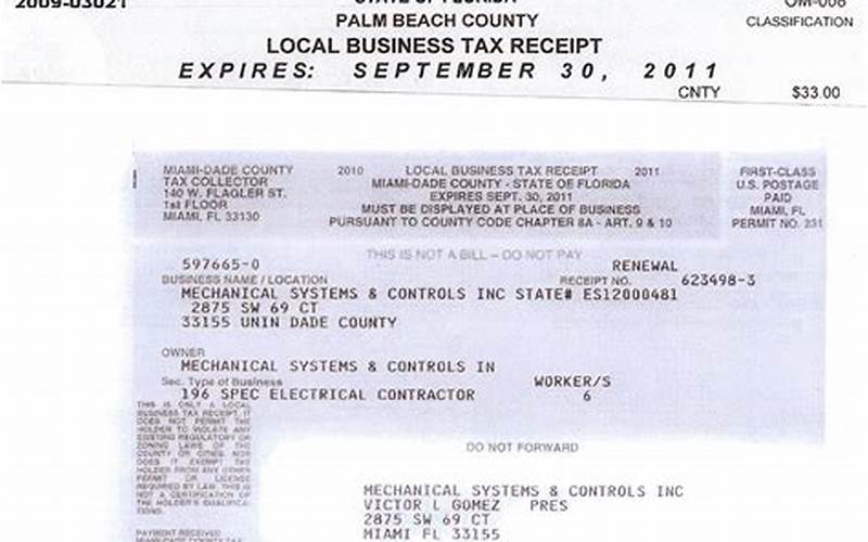 Polk County Business Tax Receipts