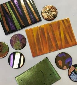 Polymer clay and foils versatility