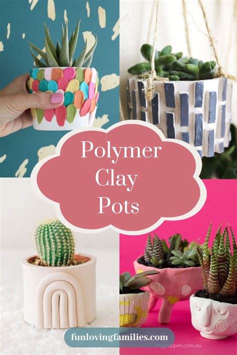 Polymer clay for pots