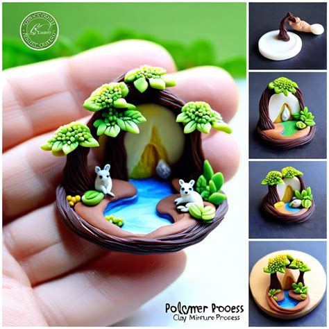 Polymer clay pottery applications