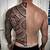 Polynesian Back Tattoo