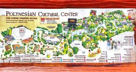 Polynesian Cultural Center map