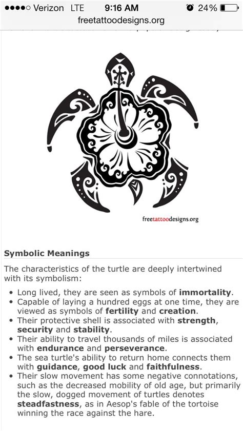 Polynesian Turtle Tattoo Meaning