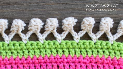 Pom Pom Edging Crochet