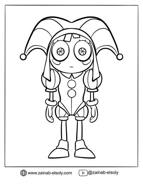 Pomni Coloring Pages