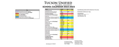 Pomona Unified Calendar