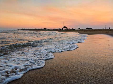 Pondicherry Beach Sunset